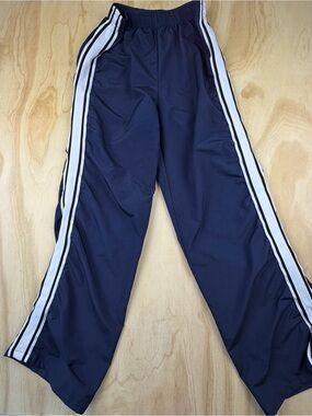 "SHEIN Women's Navy Blue Side Stripe Track Pants - Size Small Tall - Athletic Jo